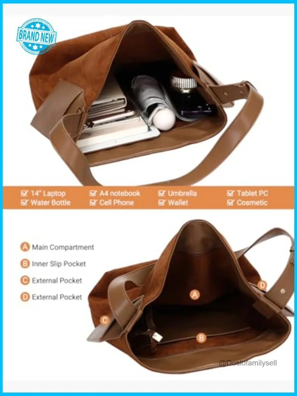 Suede Hobo Shoulder Bag Crossbody Purse Tote Handbag With Adjustable Strap